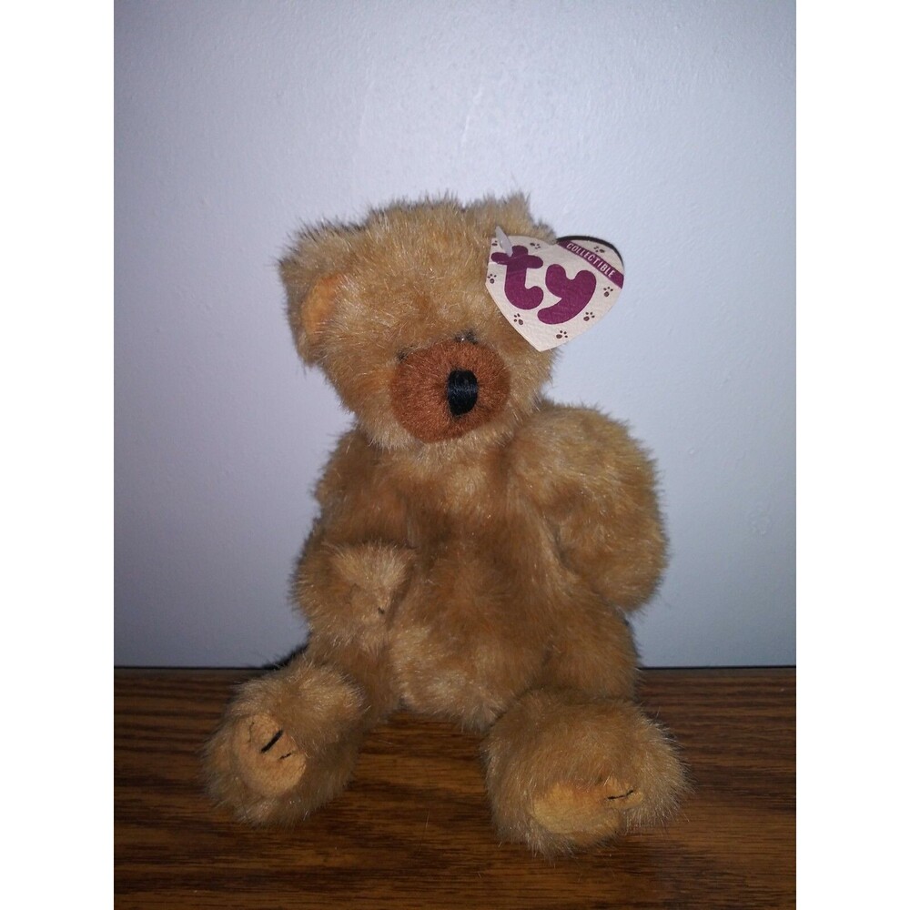 Ty Bear Attic Treasures Collection Stuffed Plush Toy 9 inches Cody 1993 Brown